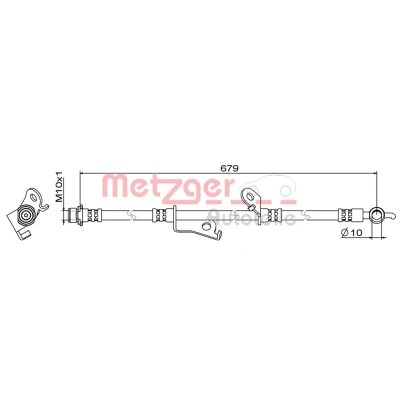 Kuva METZGER 4111887 Jarruletku Etuakseli, oikea 679 TOYOTA: PREVIA 3