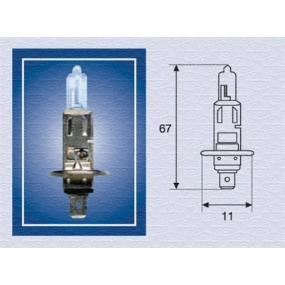 Kuva MAGNETI MARELLI 002552100000 Polttimo, kaukovalo H1 24V 70W P14,5s Halogeeni IVECO: DAILY 3 Kasten/Kombi, MERCEDES BENZ: ATEGO