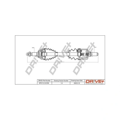 Kuva Vetoakseli, Etuakseli, vasen CITROËN C5 III, Break C6 OE 3272RZ, 3272SA
