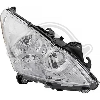 Kuva DIEDERICHS 4235482 Ajovaloumpio Oikea H7/H7 Huomiovalolla Oikeanpuoleiselle liikenteelle Priority Parts Sähkömoottorilla PEUGEOT: 3008 I