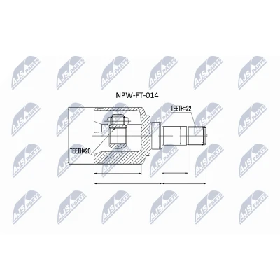 Kuva NTY NPW FT 014 Vetonivel Etuakseli