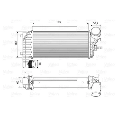 Kuva VALEO 818604 Välijäähdytin ilman EGR venttiiliä FORD: FOCUS 3 Turnier