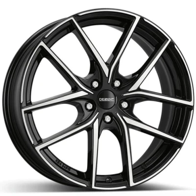 Kuva Dezent TO Black polished 7.5x17 5/112 ET51 B57.1