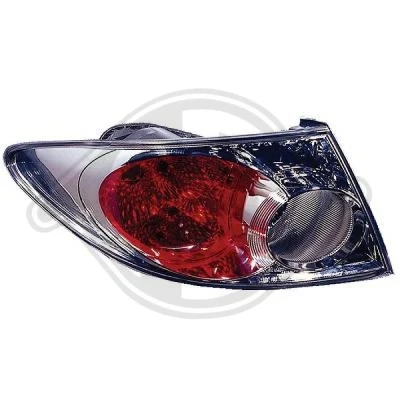 Kuva DIEDERICHS 5625091 Takavalot Vasen Uloin osa Kromi Ilman lampun kantaa MAZDA: 6 Hatchback