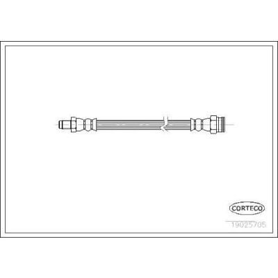 Kuva CORTECO 19025705 Jarruletku Taka akseli 153 PEUGEOT: 205 II Hatchback