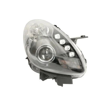 Kuva MAGNETI MARELLI 712497401129 Ajovaloumpio Oikea H7/H1 Halogeeni Oikeanpuoleiselle liikenteelle polttimoilla, Valokorkeussäätimen moottorilla