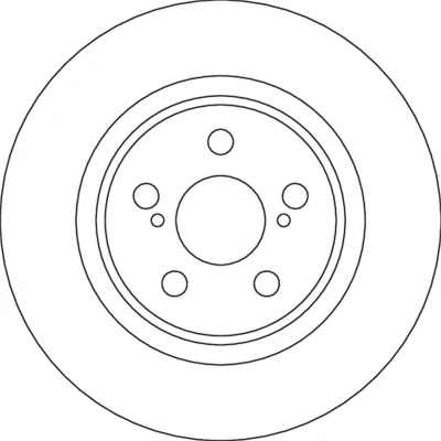 Kuva TRW Jarrulevy 22mm 5 100mm Tuuletettu Lakattu DF4641 43512K0040 Jarrulevyt