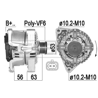 Kuva ERA 209380A Laturi 14V 100A