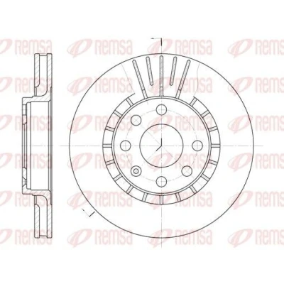 Kuva REMSA 6178.10 Jarrulevyt Etuakseli 256, 256 24 6 Tuuletettu OPEL: Corsa C Hatchback, Vectra B Farmari, Astra F CC