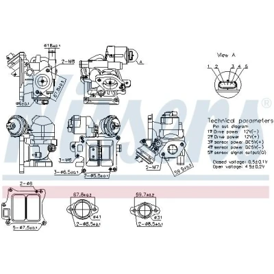 Kuva EGR venttiili NISSENS 98383
