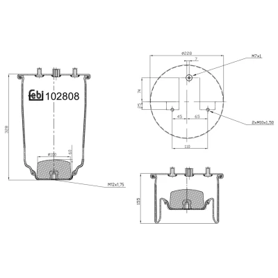 Kuva FEBI BILSTEIN 102808 Metallipalje, ilmajousitus