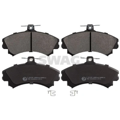 Kuva SWAG 55 91 6213 Jarrupalat Etuakseli akustisella kulumavaroittimella VOLVO: V40 Farmari, S40 I, MITSUBISHI: COLT 6, Carisma Hatchback, Sedan