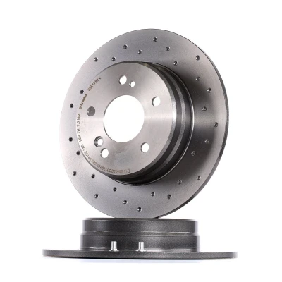 Kuva BREMBO XTRA LINE 08.5178.3X Jarrulevyt 278 9 5 täysi, reijitetty pinnoitettu Ruuveilla MERCEDES BENZ: C sarja Sportcoupe, Sedan, SLK