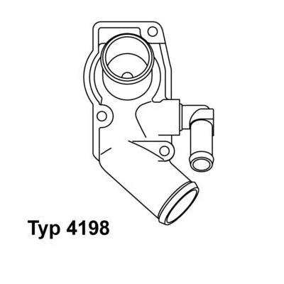 Kuva WAHLER 4198.92D Termostaatti 92 Tiivisteillä OPEL: Astra G CC, Caravan, Zafira A
