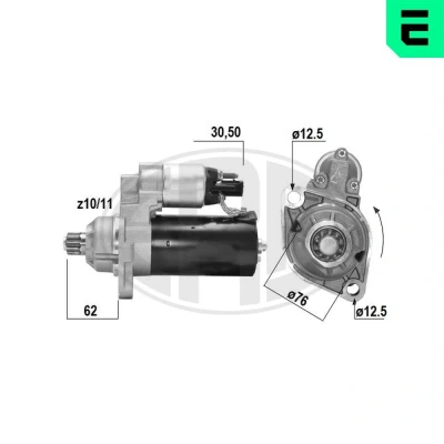 Kuva Käynnistin AUDI, SEAT, SKODA, VW OE 02M 911 023 N, NX, P