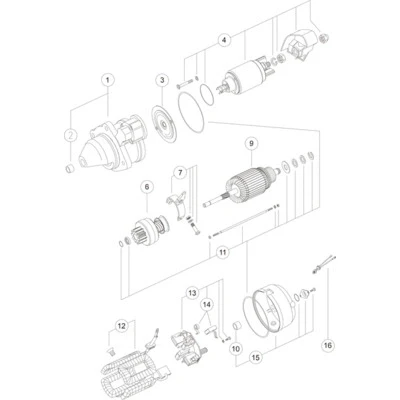 Kuva MAHLE ORIGINAL MS 277 Starttimoottori 12V 2,7kW 9 89,0mm
