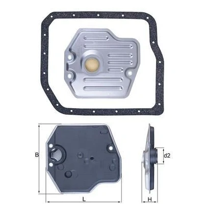 Kuva MAHLE ORIGINAL HX 245D Hydrauliikkasuodatin, Automaattivaihteisto Tiivisteillä TOYOTA: RAV4 III SUV, Camry IV Sedan