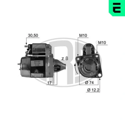Kuva ERA 220387A Starttimoottori 12 0,9 8