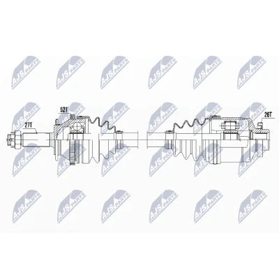 Kuva Vetoakseli HYUNDAI SANTA Fé I , Etuakseli, oikea FÉ OE 49562 26200