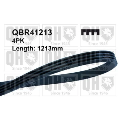 Kuva QUINTON HAZELL QBR41213 Moniurahihna 1213 4 AUDI: A4 B6 Avant, A6 C5 B7 Sedan, RENAULT: SAFRANE 1