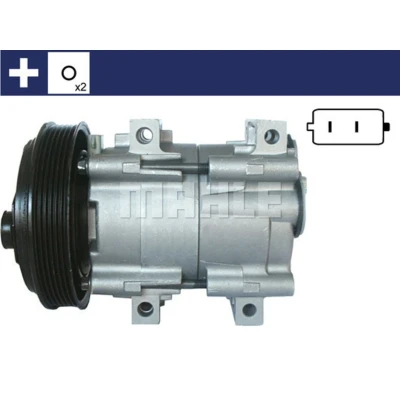 Kuva MAHLE ORIGINAL ACP 843 000S Ilmastoinnin Kompressori FS10 170 12 PAG 46 R 134a Tiivisterenkaalla