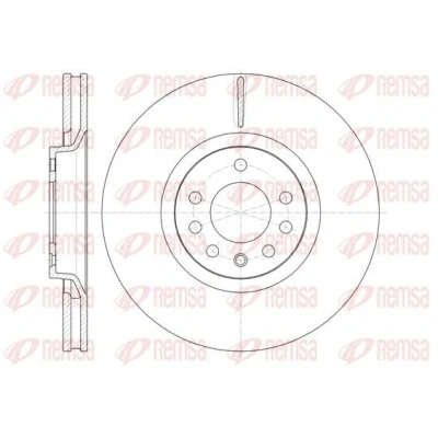 Kuva REMSA 61488.10 Jarrulevyt Etuakseli 320,9, 320,9 27,8 5 Tuuletettu OPEL: Astra H Hatchback, Zafira B, GTC