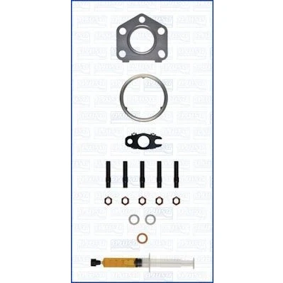 Kuva AJUSA JTC11902 Asennussarja Turboahdin with studs, syringe oil Tiivisteillä asennusohjeella