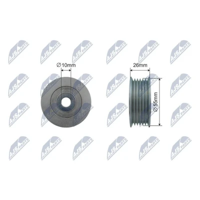 Kuva Kiristysrulla, moniurahihna MITSUBISHI ASX, LANCER VIII, Sportback OUTLANDER III OE 16 076 643 80, 114 236 80
