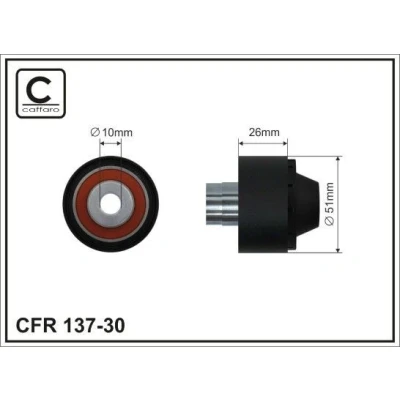 Kuva Ohjainrulla, moniurahihna CITROËN, FORD, MAZDA, PEUGEOT OE 1 141 999, 152 360, 222 855