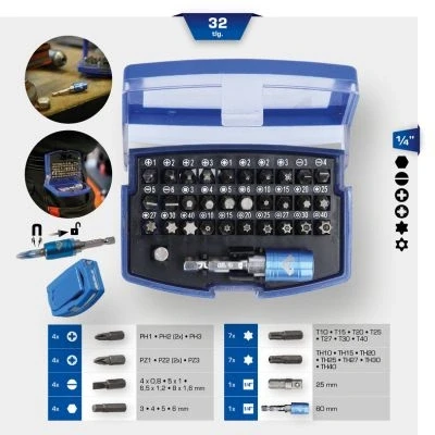 Kuva KS TOOLS BT053032 Ruuvikärki sarja 32