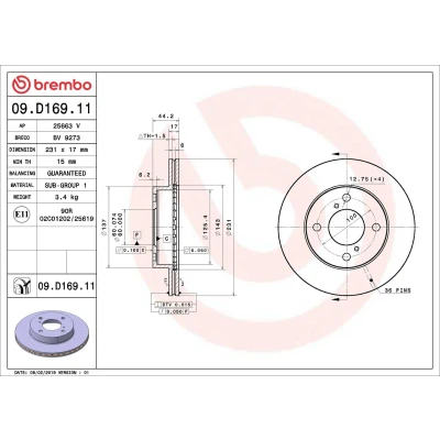 Kuva BREMBO C 56 026 Kytkin Pääsylinteri NISSAN: X Trail, Almera 2 Limousine