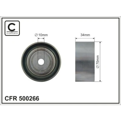 Kuva Ohjainrulla, moniurahihna CAFFARO 500266