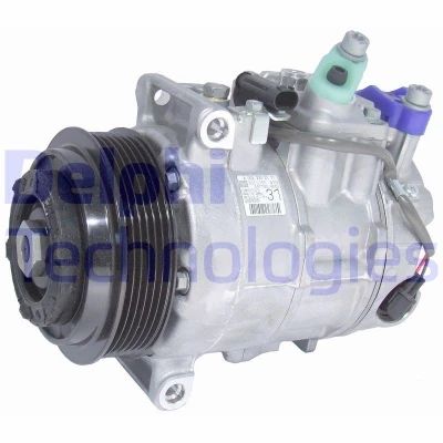 Kuva DELPHI TSP0159961 Ilmastoinnin Kompressori Denso 6SEU16C PAG 46 kompressoriöljyllä MERCEDES BENZ: C sarja T modell, E Sedan
