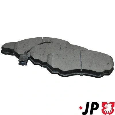 Kuva JP GROUP 4163602410 Jarrupalat Etuakseli kulumisvaroitinkoskettimella FIAT: Ducato III Flatbed Kuorma auto / Alusta