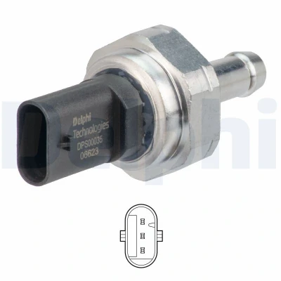 Kuva DELPHI DPS00035 12B1 DPF Paine Eroanturi BMW: 5 Sedan, Touring, 3 Touring