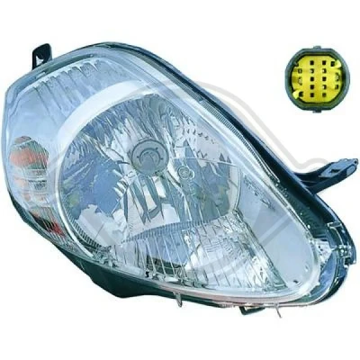 Kuva DIEDERICHS 3456980 Ajovaloumpio Oikea H4 FIAT: Grande Punto Hatchback