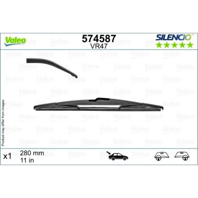 Kuva Pyyhkijänsulka Valeo 574587 280mm Takana Pyyhkijänsulka,perinteinen runko KIA: Rio 3, 4, Stonic Hatchback, TOYOTA: Corolla Verso, Prius Plus