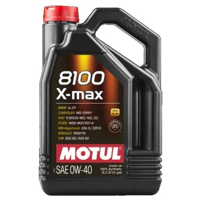Kuva Motul 8100 X MAX 0W 40 5l Moottoriöljy 104533 VOLKSWAGEN: Transporter 5, Multivan 5 (7HM, Passat B7 Variant, BMW: Touring, Sedan