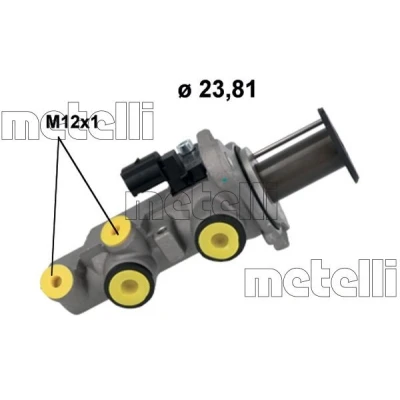 Kuva METELLI 05 1250 Jarrupääsylinteri 23,81mm Alumiini SKODA: Superb III Farmari