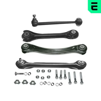 Kuva OPTIMAL G8 542 Tukivarsisarja, Pyörien Tuenta Taka akseli, Vasen, Oikea Kiinnitysmateriaalilla MERCEDES BENZ: W124 Sedan, E sarja C Sedan