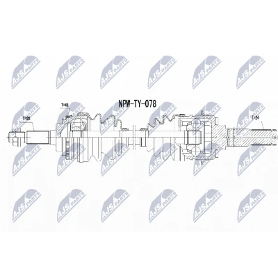 Kuva NTY NPW TY 078 Vetoakseli