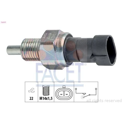 Kuva FACET 7.6117 Peruutusvalon Kytkin Made in Italy OE Equivalent