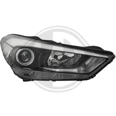 Kuva DIEDERICHS 6862082 Ajovaloumpio Oikea H7/H7, PY21W