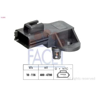 Kuva FACET 10.3093 Paineilma Anturi, Korkeus Made in Italy OE Equivalent