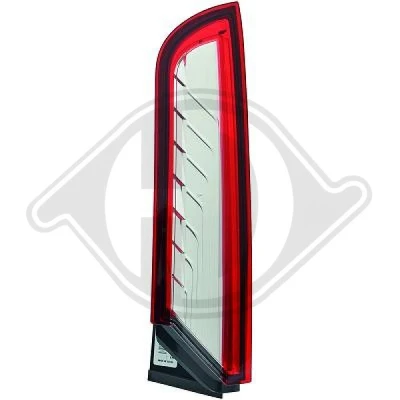 Kuva DIEDERICHS 1455693 Takavalot Priority Parts Vasen Ylä osa Läpinäkyvä Ilman lampun kantaa FORD: Transit Connect V408 Van