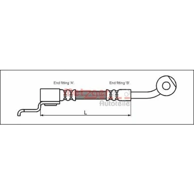 Kuva METZGER 4113522 Jarruletku 410 3/8&quot; 24