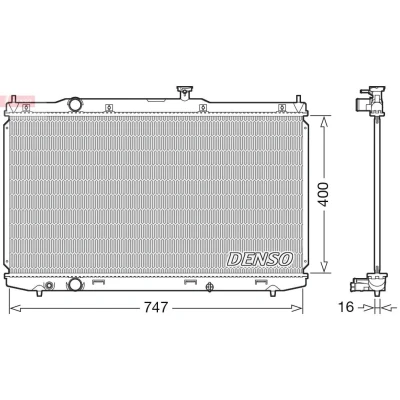 Kuva DENSO DRM40039 Jäähdytin 400 779 16