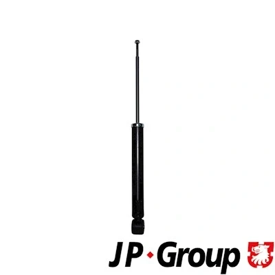Kuva JP GROUP 4352103100 Iskunvaimentimet Taka akseli Kaasupaine Kaksiputki Joustintuki Tappi ylhäällä, Silmukka alhaalla RENAULT: CLIO 2
