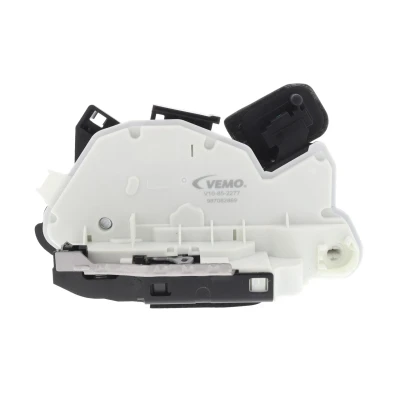 Kuva VEMO V10 85 2277 Oven Lukko safelock turvalukituksella, Keskuslukituksella Eteen, vasen VOLKSWAGEN: Jetta 4, Beetle Hatchback, Polo V Hatchback