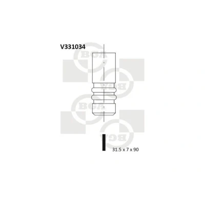 Kuva Pakoventtiili AUDI, FORD, SEAT, SKODA, VW OE 038109611B, 038109611F, 1100678